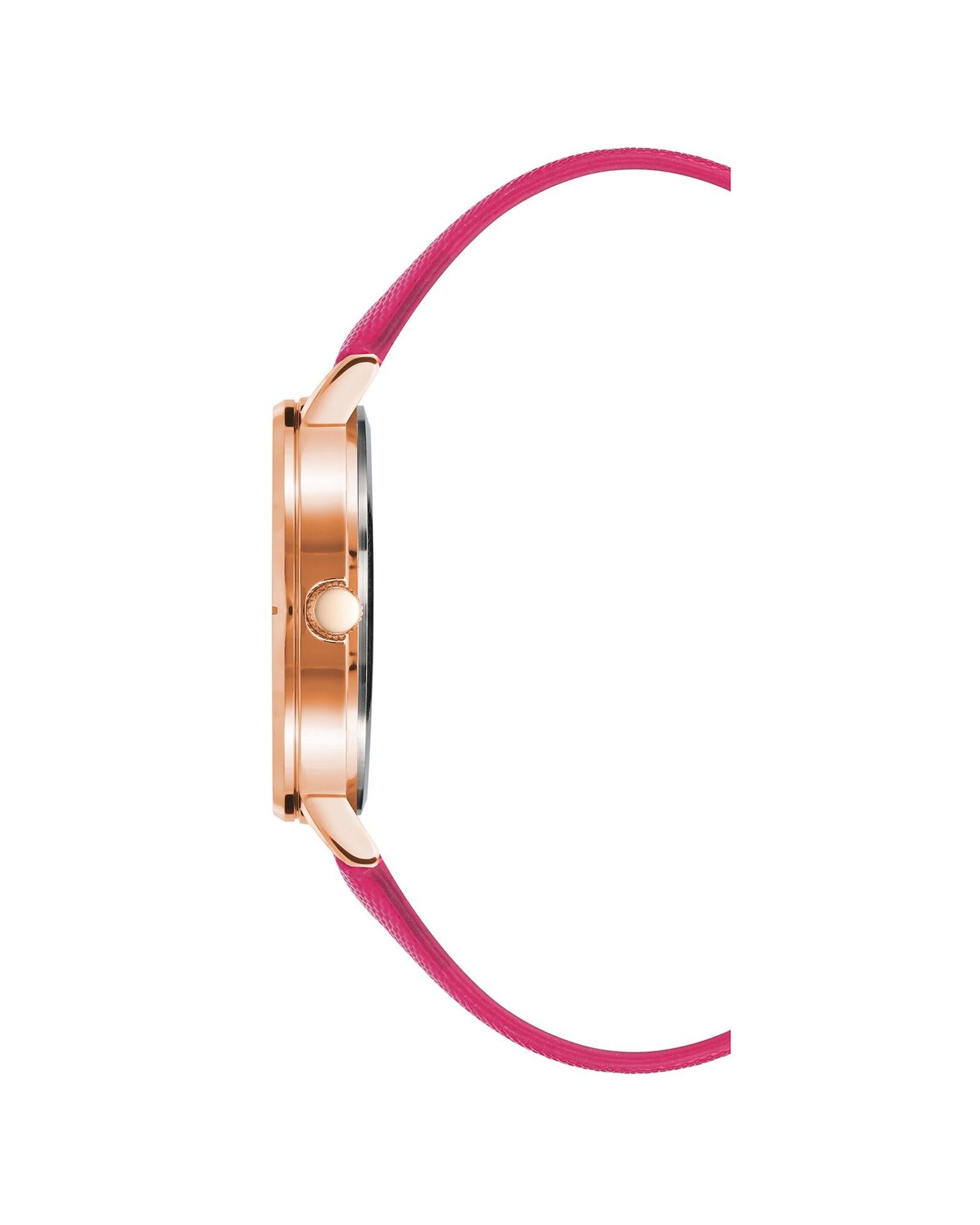 Rose Gold Fashion Analog Watch with Rhine Stone Facing One Size Women