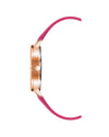 Rose Gold Fashion Analog Watch with Rhine Stone Facing One Size Women