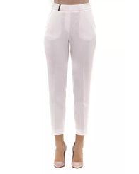 Regular Waist Trousers with Elastic Band 42 IT Women