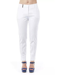 Regular Fit Stretch Pants with Shaped Front Pockets and Threaded Back Pockets 48 IT Women