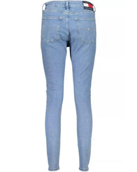 Tommy Hilfiger Women's Light Blue Cotton Jeans & Pant - W26/L30 US