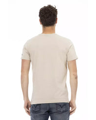 Short Sleeve T-shirt with Round Neck - Front Print 3XL Men