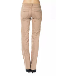 Ungaro Fever Women's Beige Cotton Jeans & Pant - W30 US