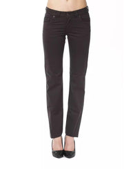 Ungaro Fever Women's Brown Cotton Jeans & Pant - W30 US