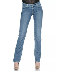 Ungaro Fever Women's Light Blue Cotton Jeans & Pant - W32 US