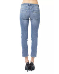 Ungaro Fever Women's Light Blue Cotton Jeans & Pant - W30 US