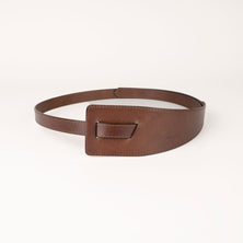Peroz Ivy Women's Brown Leather Knot Belt