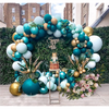 3M Gold Wedding Hoop Round Circle Arch Backdrop Flower Display Stand Frame Background