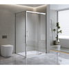 Adjustable 1400x920mm Single Door Corner Sliding Glass Shower Screen in Chrome