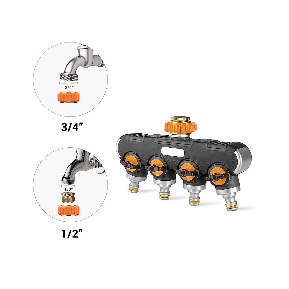 4-Way Water Distributor Garden Irrigation