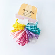 MANGO JELLY Kids Hair Ties (3cm) - Bamboo Candy - Three Pack