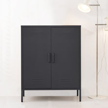 ArtissIn Buffet Sideboard Locker Metal Storage Cabinet - SWEETHEART Charcoal