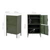 Artiss Double Storage Cabinet Shelf Organizer Bedroom Green