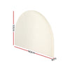 Artiss Bed Frame Double Size Bed Head Boucle Headboard Bedhead Base GREI White