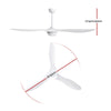 Devanti 52'' Ceiling Fan With Light Remote DC Motor 3 Blades 1300mm