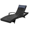 Gardeon Outdoor Sun Lounge Furniture Day Bed Wicker Pillow Sofa Set