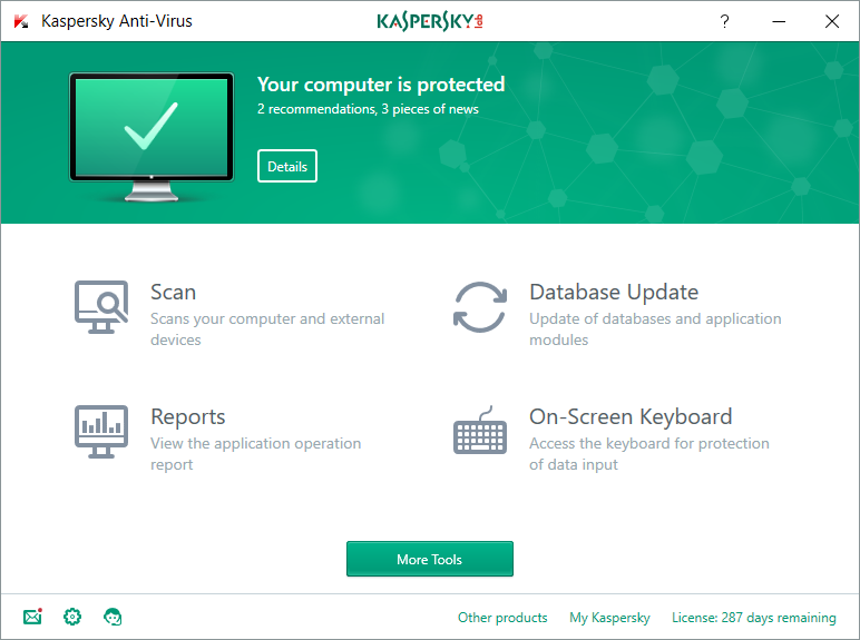 kaspersky anti virus free delivery