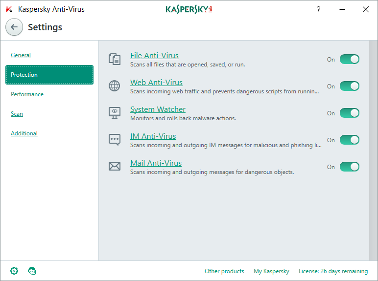 kaspersky anti virus free delivery