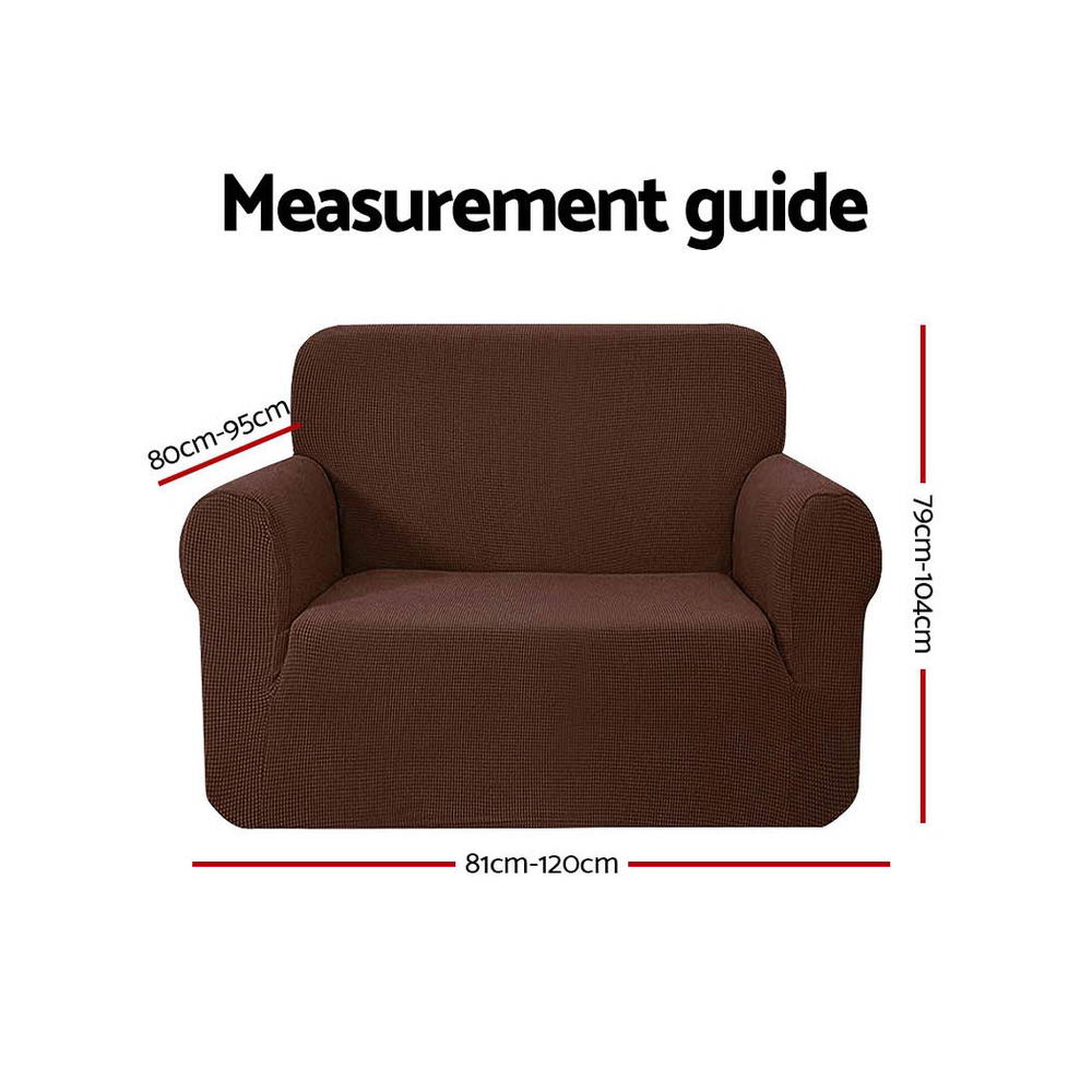 Artiss High Stretch Sofa Cover Couch Protector Slipcovers 1 Seater Coffee