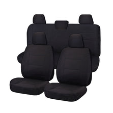 Seat Covers for VOLKWAGEN AMAROK 2H SERIES 02/2011 ? ON DUAL CAB FR BLACK CHALLENGER