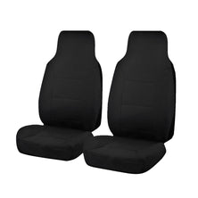 Seat Covers for TOYOTA HILUX SR GUN123R / GUN126R SERIES 08/2015 - ON SINGLE CAB CHASSIS FRONT 2 X HIGH BUCKETS BLACK CHALLENGER