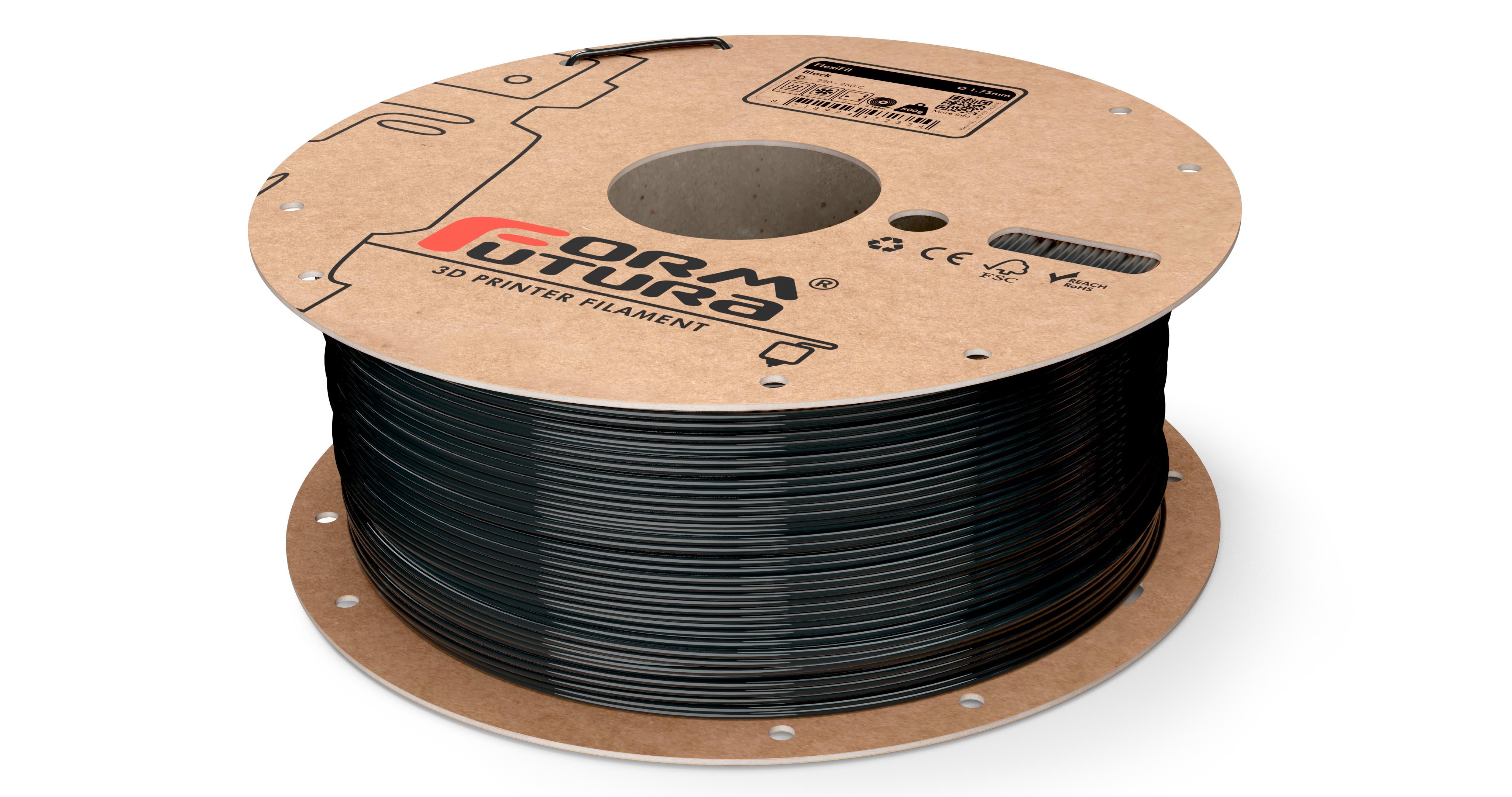 TPC Filament FlexiFil 1.75mm Black 500 gram 3D Printer Filament ...
