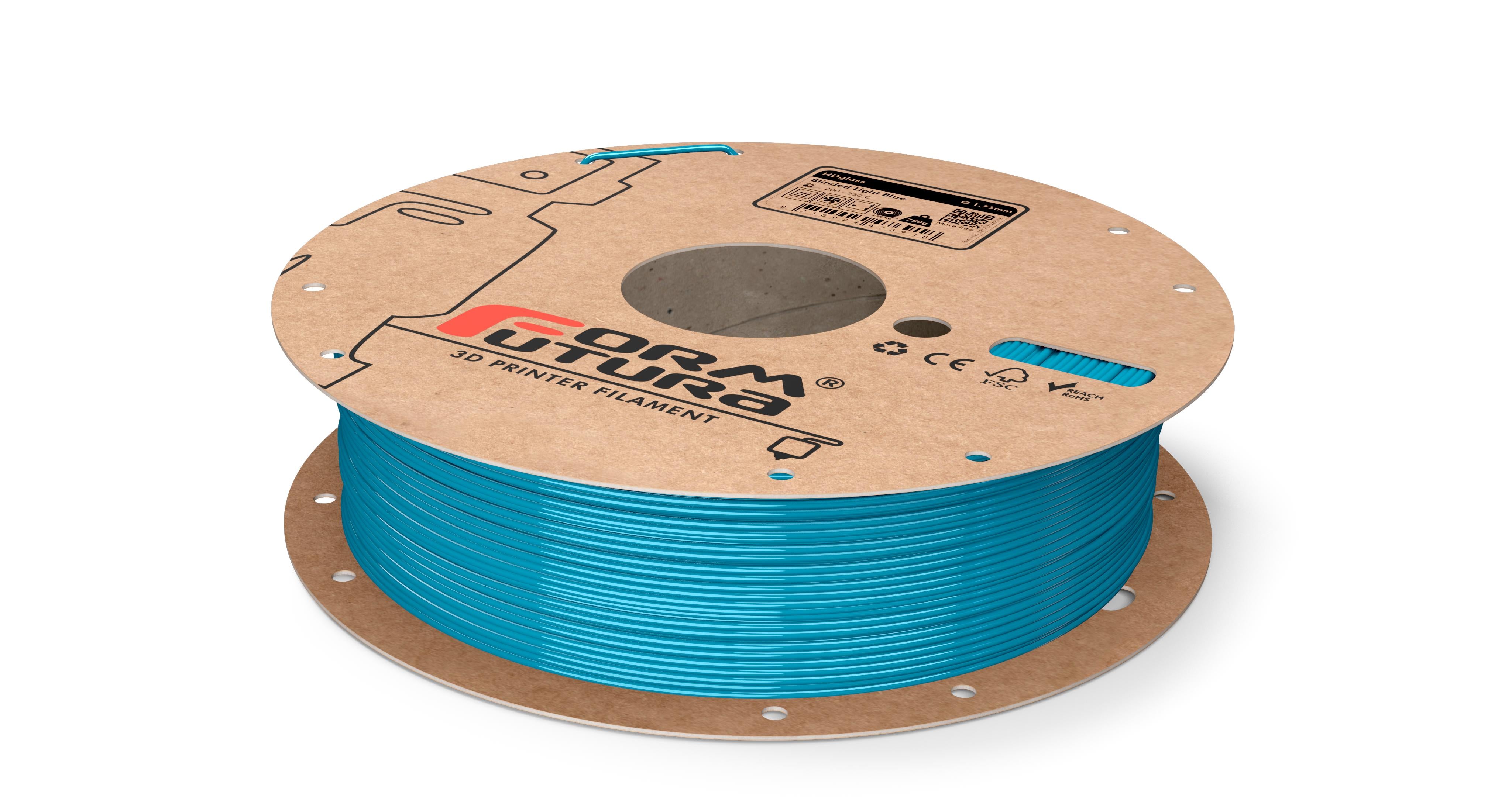 PETG Filament HDglass 1.75mm Blinded Light Blue 750 gram 3D Printer Filament