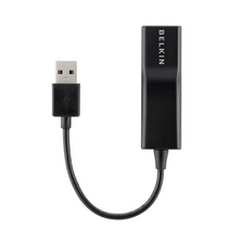BELKIN USB-C to Ethernet Adapter - Black - Ethernet connection for secure network access, Simple plug and play connectivity