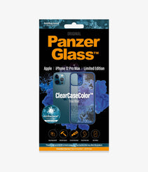 PANZER GLASS ClearCaseColor Apple iPhone 12 Pro Max - True Blue Limited Edition (0278), Plastic frame surrounding rear cameras