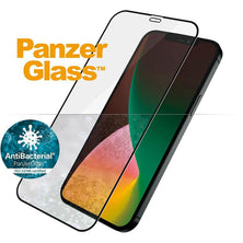 PANZER GLASS Screen Protector - Case Friendly - For Apple iPhone 12/12 Pro - Antibactrial Glass, Protects the Entire Screen,Shock Absorbing