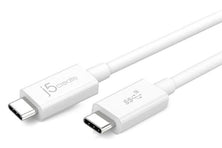 J5create JUCX01 USB-C 3.1 to USB-C 70cm Coaxial cable Speeds up to 10 Gbps SuperSpeed+ & 20V/5A 100W power delivery