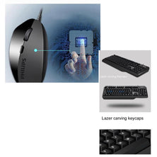 Philips Keyboad and Mouse Combo USB Wired 2400dpi SPT6202