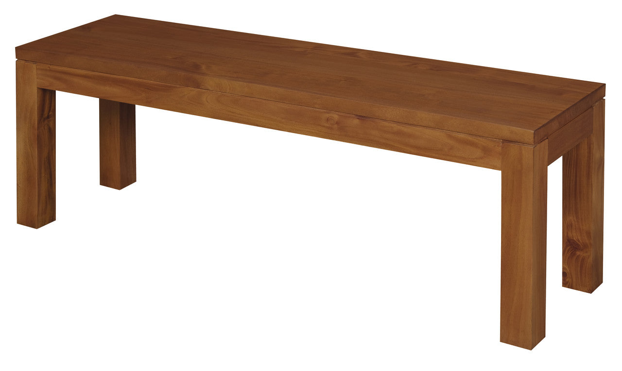 Tilda Solid Mahogany Bench (Light Pecan)