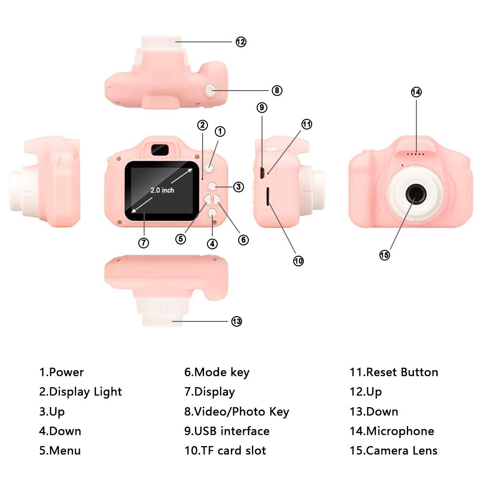 Mini Digital Children Camera Kids Camera 2.0