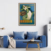 70cmx100cm Irradio Cinzano Black Frame Canvas Wall Art
