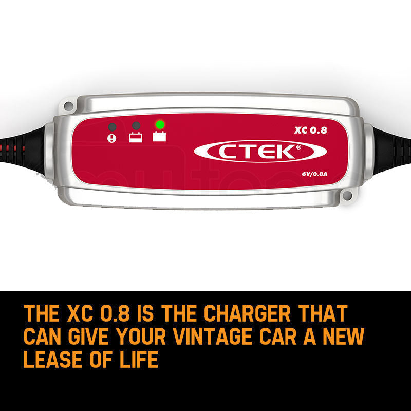 CTEK XC0.8 6V DC Smart Battery Charger 6 Volt Vintage Car Motorcycle Bike