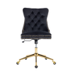 Velvet Home Office Chair- Beige