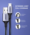 UGREEN USB-A to Micro USB Cable 2m (Aluminium case, Black) - 60148