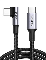 UGREEN USB-C to 90 Degree Angle USB-C M/M 5A Data Cable 1m - 70643