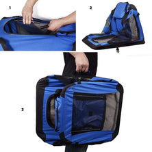 FLOOFI Portable Pet Carrier-Model 1-XL Size (Blue) FI-PC-147-KPT