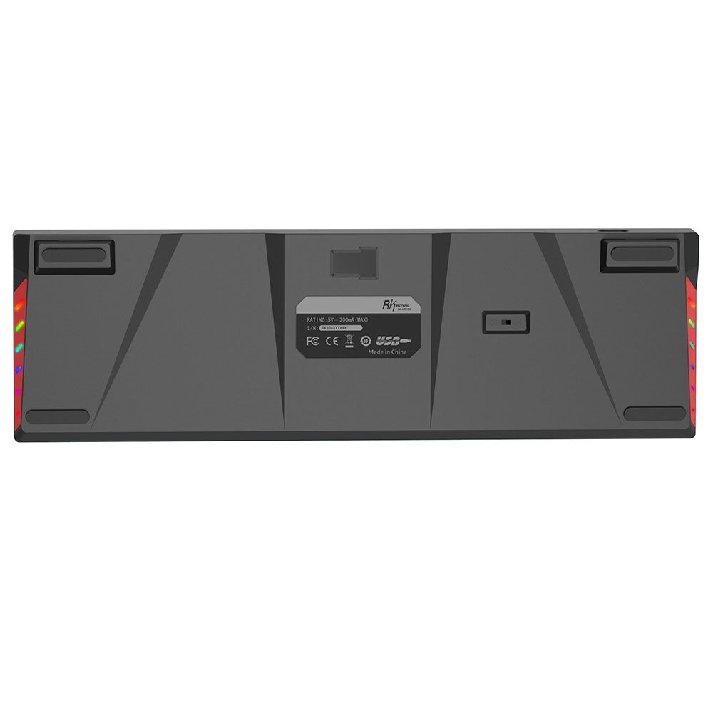 Royal Kludge RK71 RGB Dual Mode Hot Swappable Mechanical Keyboard Black (Red Switch)