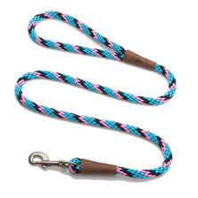 Mendota Clip Leash Small - lengths 3/8in x 4ft(10mm x1.2m) Made in the USA - Tricolour Starbright