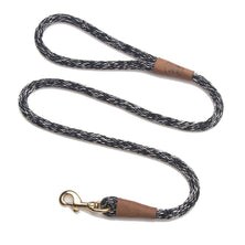 Mendota Clip Leash Small - lengths 3/8in x 6ft(10mm x1.8m) Made in the USA - Salt and Pepper