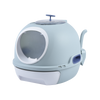 YES4PETS Hooded Cat Toilet Litter Box Tray House With Drawer & Scoop Blue