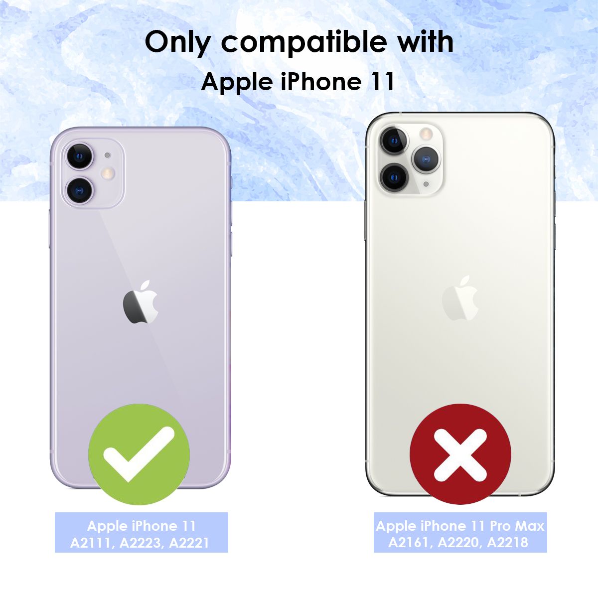 For iPhone 11 Case iCoverLover Shockproof Light Clear Cover Thin Transparent