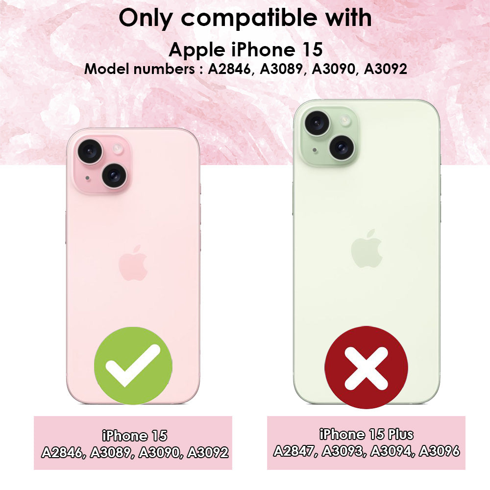 For iPhone 15 Case iCoverLover Shockproof Cover Clear