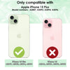For iPhone 15 Plus Case iCoverLover Shockproof Cover Clear