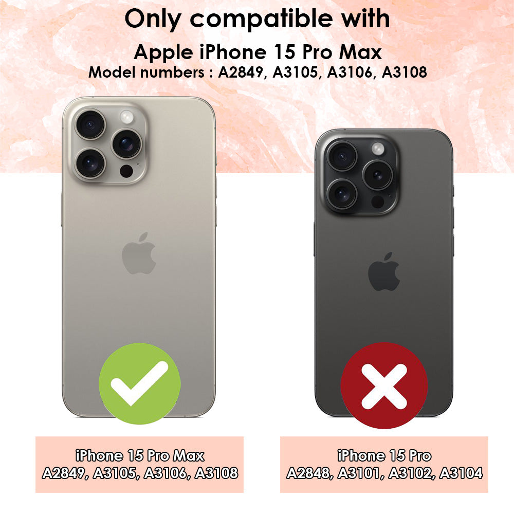 For iPhone 15 Pro Max Case iCoverLover Shockproof Cover Clear