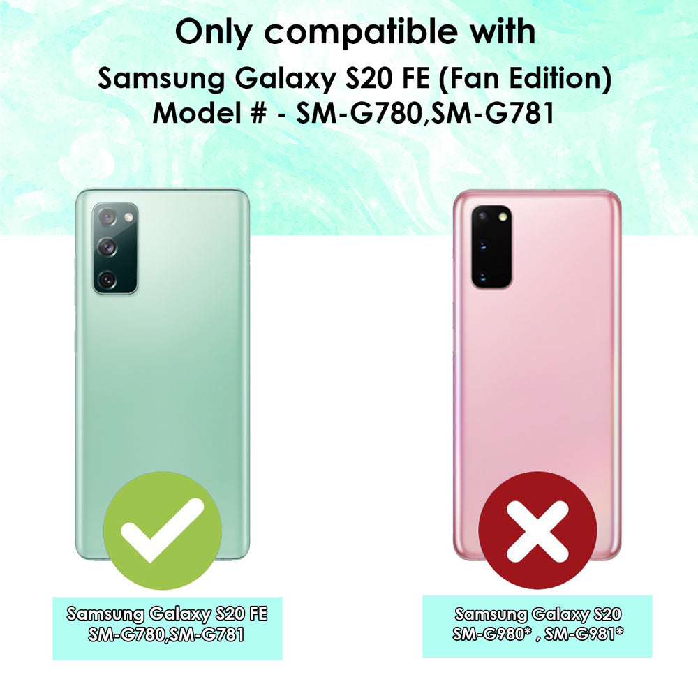 For Samsung Galaxy S20 FE Case iCoverLover Shockproof Protective Cover Clear