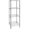Modular Chrome Wire Storage Shelf 600 x 600 x 1800 Steel Shelving